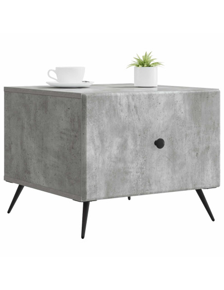 Tavolino da salotto con cassetto Grigio Cemento 49 x 50 x 40 cm