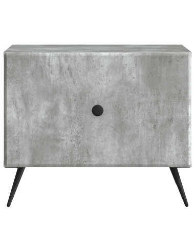 Tavolino da salotto con cassetto Grigio Cemento 49 x 50 x 40 cm