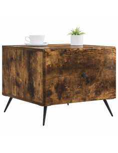 Tavolino da salotto con cassetto Rovere Fumo 49 x 50 x 40 cm 2