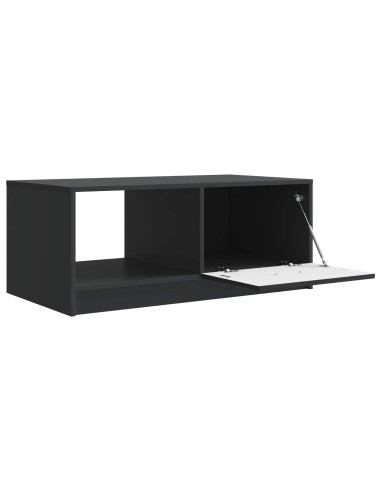Tavolino da salotto Nero 90 x 50 x 37 cm Legno ingegnerizzato