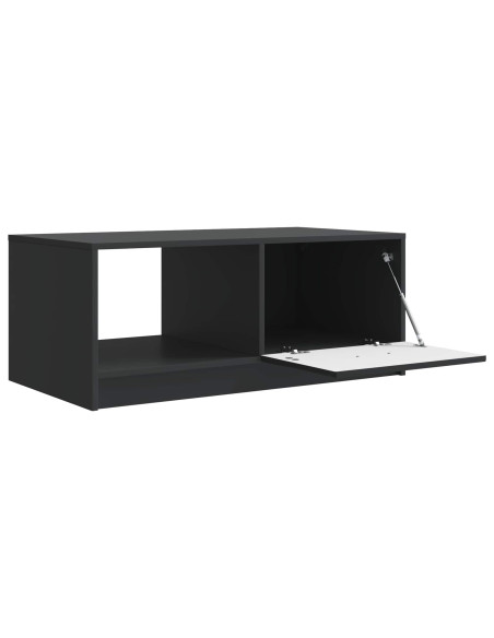 Tavolino da salotto Nero 90 x 50 x 37 cm Legno ingegnerizzato