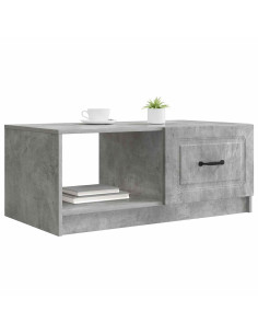 Tavolino da salotto Grigio Cemento 90 x 50 x 37 cm 2