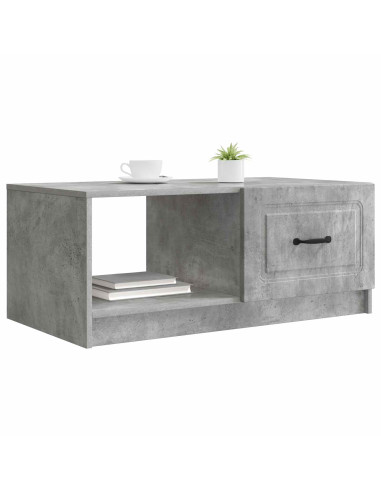 Tavolino da salotto Grigio Cemento 90 x 50 x 37 cm