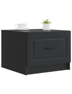 Tavolino da salotto Nero 49 x 50 x 37 cm Legno ingegnerizzato 2