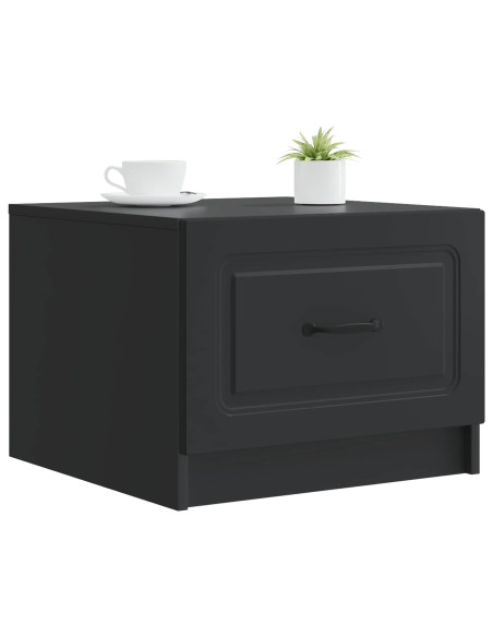 Tavolino da salotto Nero 49 x 50 x 37 cm Legno ingegnerizzato