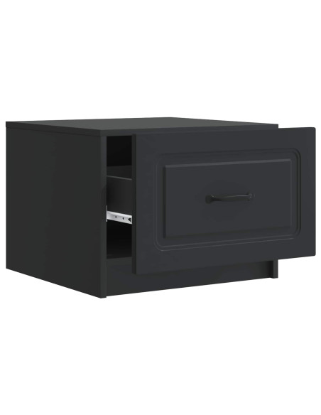 Tavolino da salotto Nero 49 x 50 x 37 cm Legno ingegnerizzato