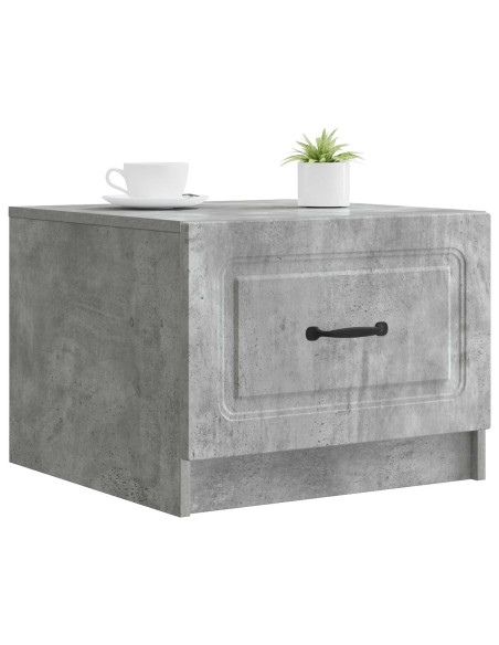 Tavolino da salotto con cassetto Grigio Cemento 49 x 50 x 37 cm