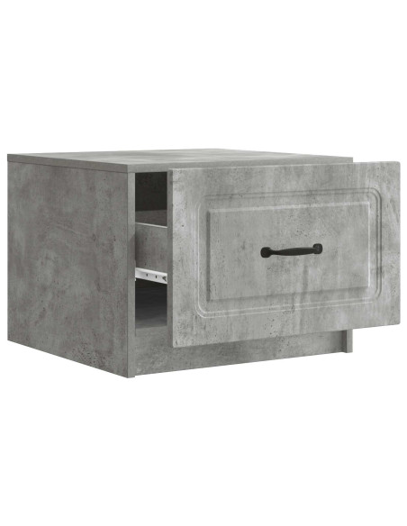 Tavolino da salotto con cassetto Grigio Cemento 49 x 50 x 37 cm