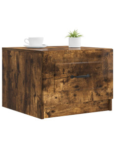 Tavolino da salotto con cassetto Rovere Fumo 49 x 50 x 37 cm 2