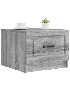 Tavolino da salotto con cassetto Grigio Sonoma 49 x 50 x 37 cm 2
