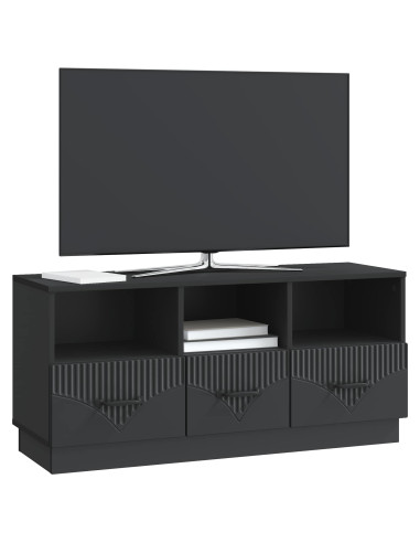 Mobile TV Nero 102 x 34,5 x 47 cm Legno ingegnerizzato