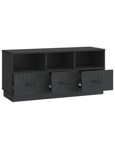Mobile TV Nero 102 x 34,5 x 47 cm Legno ingegnerizzato