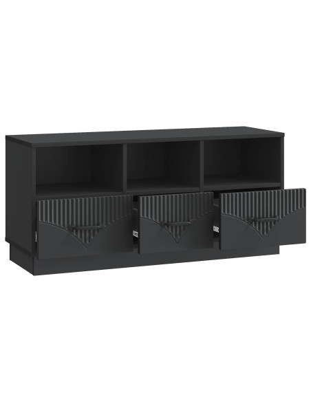 Mobile TV Nero 102 x 34,5 x 47 cm Legno ingegnerizzato