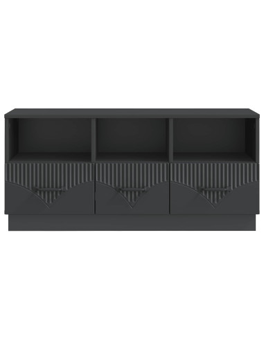 Mobile TV Nero 102 x 34,5 x 47 cm Legno ingegnerizzato