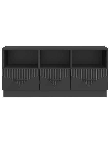 Mobile TV Nero 102 x 34,5 x 47 cm Legno ingegnerizzato