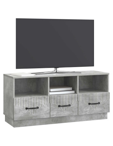 Mobile TV con cassetto Grigio Cemento 102 x 34,5 x 47 cm