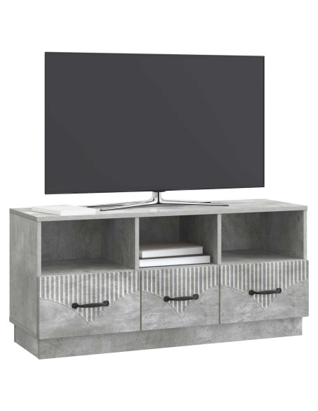Mobile TV con cassetto Grigio Cemento 102 x 34,5 x 47 cm