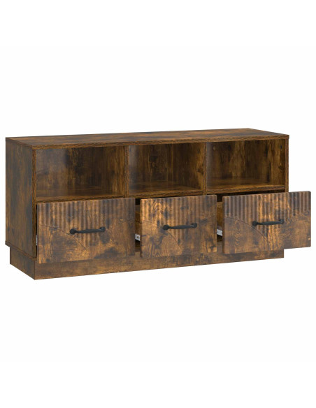 Mobile TV Rovere Fumo 102 x 34,5 x 47 cm Legno ingegnerizzato