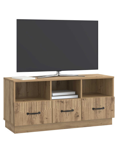 Mobile TV con cassetto Rovere Artigianale 102 x 34,5 x 47 cm