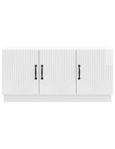 Mobile TV Bianco Lucido 99 x 34,5 x 47 cm Legno ingegnerizzato