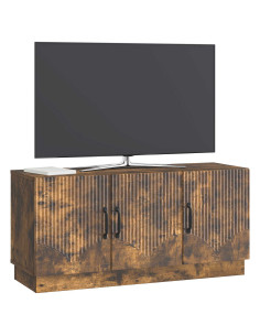 Mobile TV Rovere Fumo 99 x 34,5 x 47 cm Legno ingegnerizzato 2