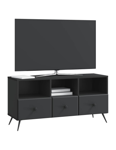 Mobile TV Nero 102 x 34,5 x 50 cm Legno ingegnerizzato