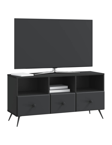 Mobile TV Nero 102 x 34,5 x 50 cm Legno ingegnerizzato