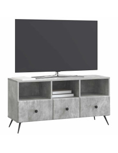 Mobile TV con cassetto Grigio Cemento 102 x 34,5 x 50 cm 2