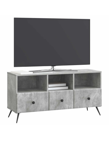 Mobile TV con cassetto Grigio Cemento 102 x 34,5 x 50 cm