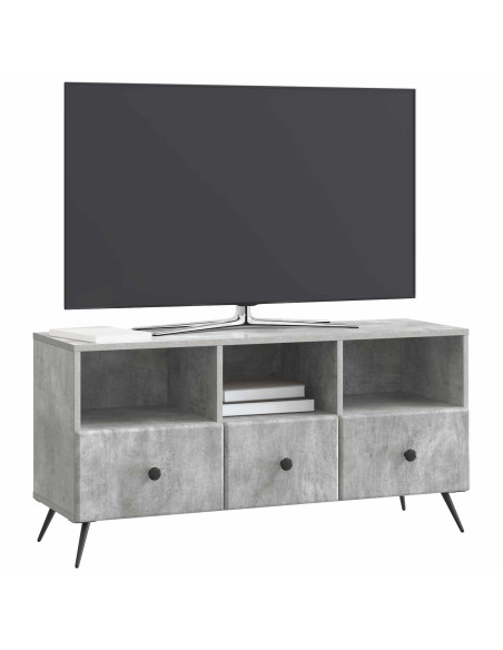 Mobile TV con cassetto Grigio Cemento 102 x 34,5 x 50 cm