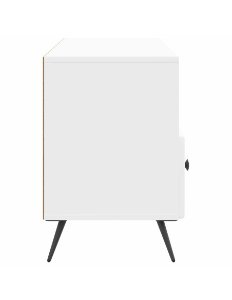 Mobile TV Bianco Lucido 102 x 34,5 x 50 cm Legno ingegnerizzato