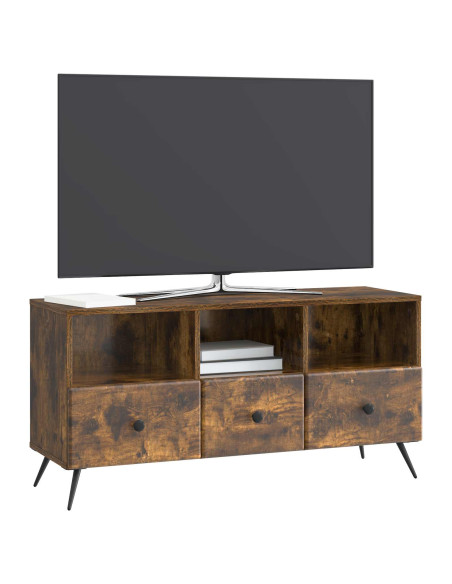 Mobile TV Rovere Fumo 102 x 34,5 x 50 cm Legno ingegnerizzato