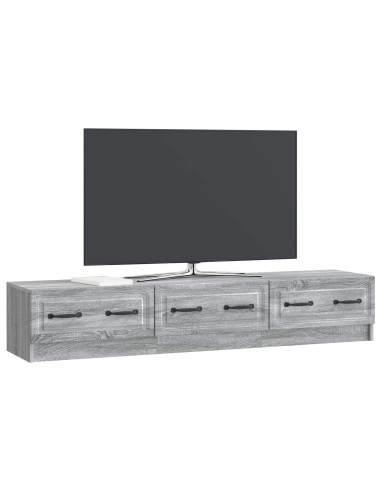 Mobile TV Grigio Sonoma 147 x 34,5 x 27 cm Legno ingegnerizzato