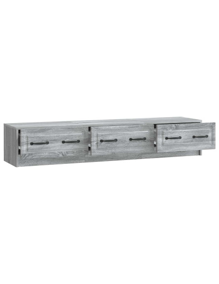 Mobile TV Grigio Sonoma 147 x 34,5 x 27 cm Legno ingegnerizzato