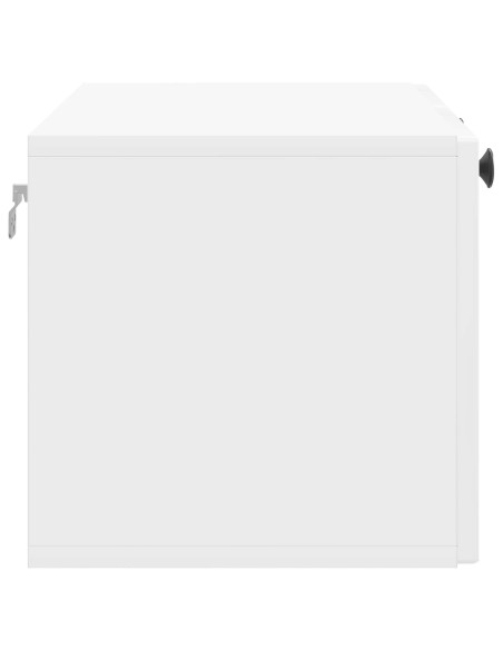Mobile Porta TV da Muro Bianco Lucido 78,5 x 31 x 30 cm