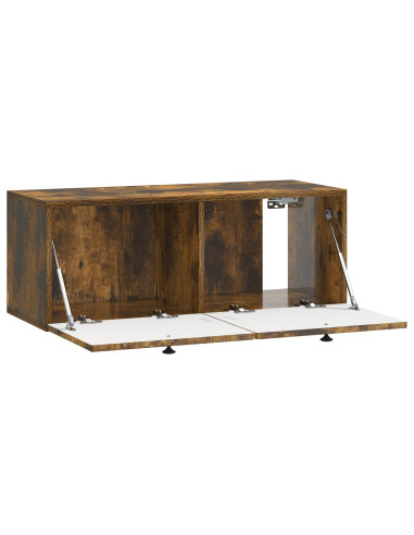 Mobile Porta TV da Muro Rovere Fumo 78,5 x 31 x 30 cm