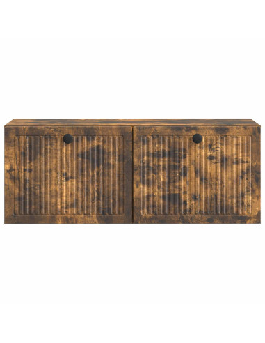 Mobile Porta TV da Muro Rovere Fumo 78,5 x 31 x 30 cm