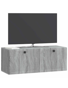 Mobile Porta TV da Muro Grigio Sonoma 78,5 x 31 x 30 cm 2