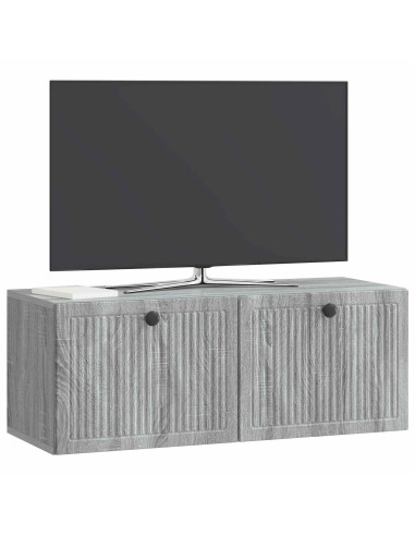 Mobile Porta TV da Muro Grigio Sonoma 78,5 x 31 x 30 cm