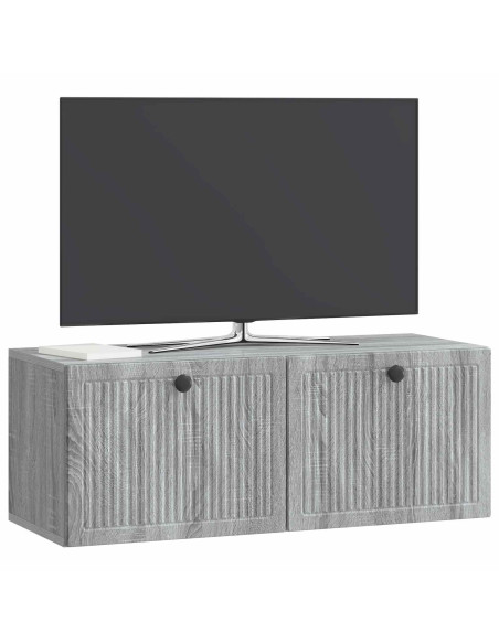 Mobile Porta TV da Muro Grigio Sonoma 78,5 x 31 x 30 cm