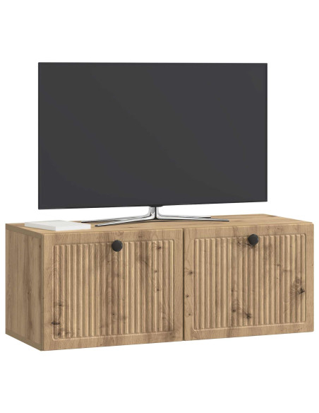 Mobile Porta TV da Muro Rovere Artigianale 78,5 x 31 x 30 cm