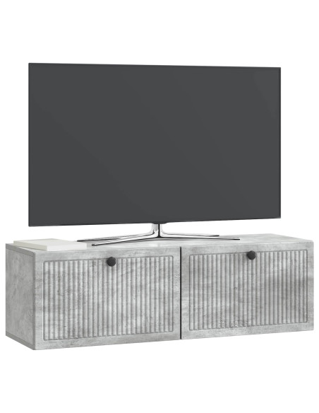 Mobile Porta TV da Muro Grigio Cemento 98 x 31 x 30 cm