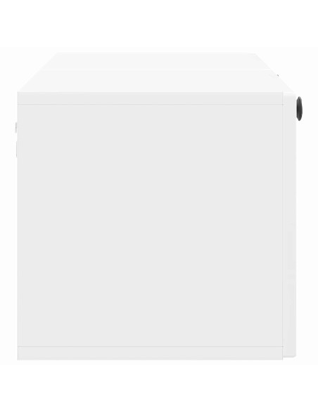 Mobile Porta TV da Muro Bianco Lucido 98 x 31 x 30 cm