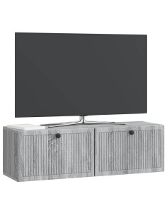Mobile Porta TV da Muro Grigio Sonoma 98 x 31 x 30 cm 2