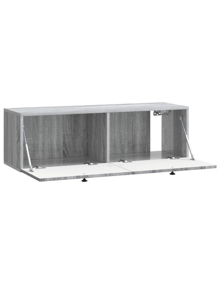 Mobile Porta TV da Muro Grigio Sonoma 98 x 31 x 30 cm