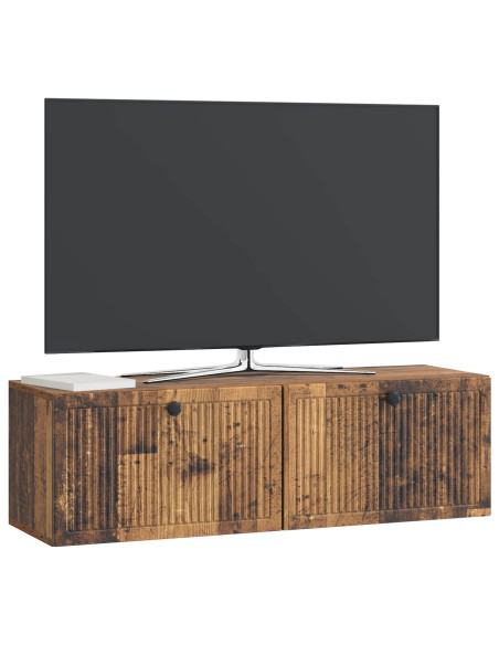 Mobile Porta TV da Muro Legno antico 98 x 31 x 30 cm