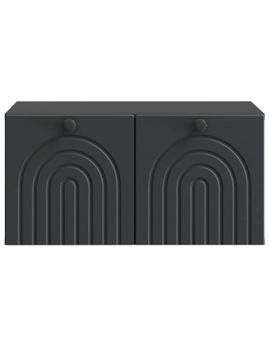 Mobile Porta TV da Muro Nero 59,5 x 41 x 30 cm
