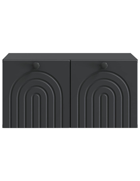 Mobile Porta TV da Muro Nero 59,5 x 41 x 30 cm