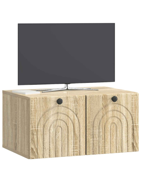 Mobile Porta TV da Muro Rovere Sonoma 59,5 x 41 x 30 cm