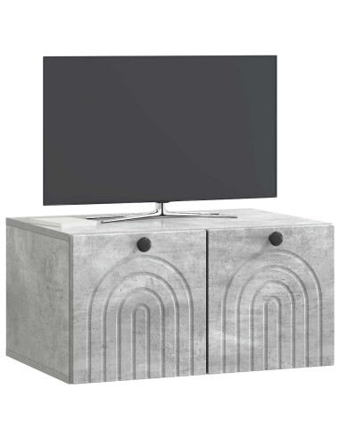 Mobile Porta TV da Muro Grigio Cemento 59,5 x 41 x 30 cm